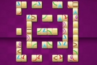 Şekiller ile Mahjong Solitaire Oyunu
