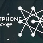 Karanlık arka planda beyaz bağlantı noktaları ve çizgilerle oluşturulmuş bir desen, yanında Smartphone Cracker yazısı