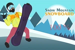 Karlı dağların önünde snowboard ve kayak malzemeleri taşıyan dağcı