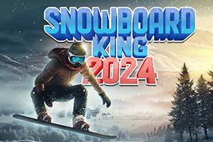 Karlı bir dağ manzarasında snowboard yapan, kask ve gözlük takan bir snowboardcu
