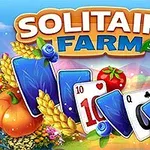 Renkli kartlar, domates, buğday başakları, ve çiçeklerle süslenmiş çiftlik temalı bir sahne