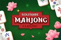 Solitaire Mahjongun en iyi hali, klasik fildişi ve yeşil temalı Mahjong