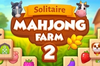 Taşları eşleştir ve Solitaire Mahjong Farm 2de çeşitli çiftlik