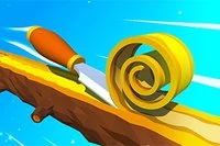 Tahta küreği ve mükemmel spiral rulolar oluşturun, bu heyecanlı ve