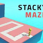 Mavi bir platformun üzerinde zikzak desenli pembe ve beyaz bir yolun kenarında duran sarı bir figür