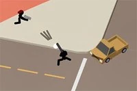 Çılgın çevrimiçi battle royale oyununda son kalan çöp adam olmaya