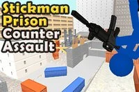 Stickman mahkum veya polis olarak bu ücretsiz hapishane baskını oyununu oyna