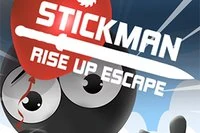 Stickmana engellerden kaçınması ve balonla kaçması için yardım et