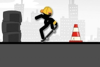 Arenaya gir ve Stickman Kaykaycı ol