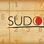 Bej rengi kareler ve üzerinde SUDOKU yazısı bulunan sayılarla dolu bir arka plan