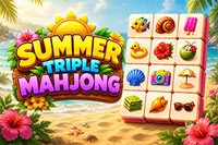 Yaz temalı mahjong üçlülerini eşleştir
