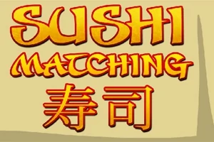 Sushi Matching başlığı ve altındaki Japonca karakterlerin yer aldığı grafik