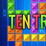 Renkli kare blokların arka planında büyük harflerle TEN TRIX yazısı