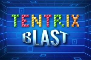 Renkli bloklardan oluşan TENTRIX yazısının üzerinde durduğu mavi arka plan
