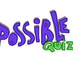 Renkli ve kalın harflerle yazılmış The Impossible Quiz metni