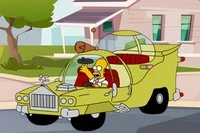 Ücretsiz çevrimiçi bulmaca oyunu Simpsons Araba Yapboz