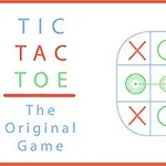 Tic Tac Toe yazısı ve bir kare üzerinde X ve O harfleri ile oynanan oyun tahtası