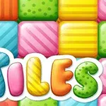 Renkli desenli karelerin üstünde TILES yazısı