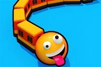 Trains.io, 3D dünyasında yılan şeklinde tren oyunu