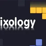 Renkli bloklar ve ortasında Trixology yazısı bulunan karanlık arkaplan