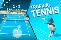 Tropical Tennis eğlenceli bağımlılık yapan hiper gündelik spor oyunu