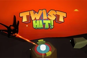 Turuncu arka plan önünde TWIST HIT!