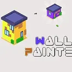 Renkli, izometrik binaların olduğu bir sahnede Wall Painter yazısı yer alıyor