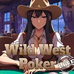 Kovboy şapkası takmış bir kadın poker oynarken masada oturuyor