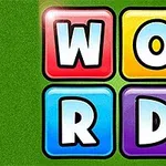 Renkli kutular içinde WORD kelimesinin yazılı olduğu yeşil bir arka plan