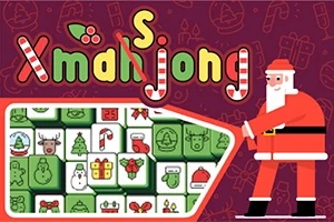 Noel Baba illüstrasyonu ve Noel temalı simgeler içeren bir yapboz tasarımı