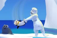 Balina, fırlat ve pengueni at!