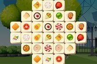 Yiyecek temalı basit klasik Mahjong oyunu