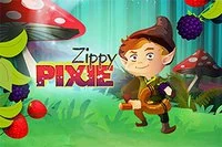 Zippy Pixie oyununda meyve ve fındıkları fırlatıp 3lü kombinasyonları