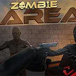Bir adam, bir duvarın önünde iki zombiye silah doğrultuyor