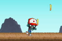 Zombie Run oyununda, yıkık bir kıyamet sonrası dünyada hayatta kalmak